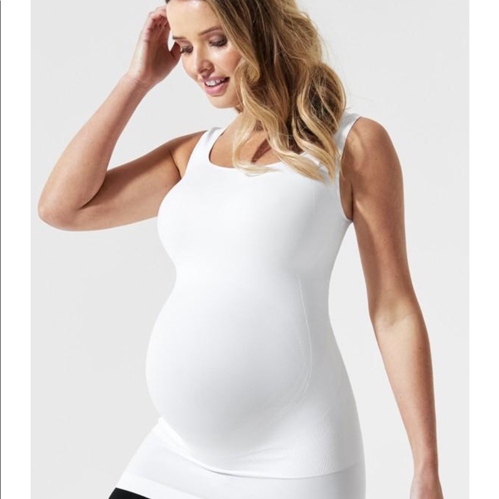 Blanqi Girls Maternity Support Tank Winter White